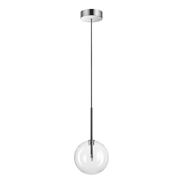 Ideal Lux - LED-kattokruunu johdossa EQUINOXE 1xG4/2W/230V halkaisija 15 cm kiiltävä kromi/läpinäkyvä