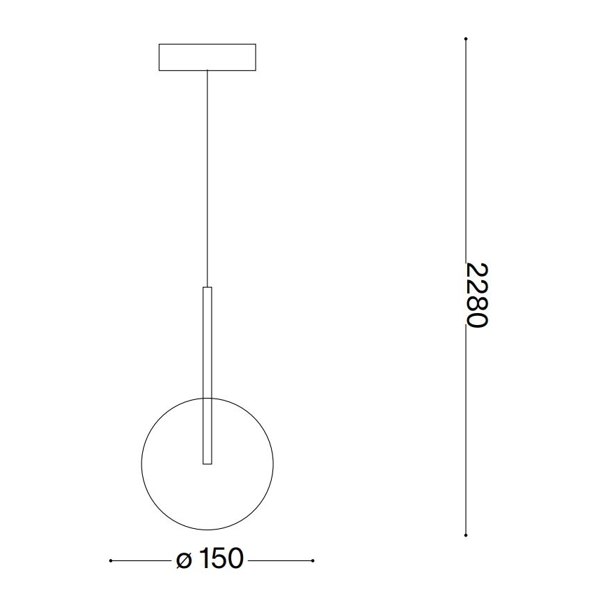 Ideal Lux - LED-kattokruunu johdossa EQUINOXE 1xG4/2W/230V halkaisija 15 cm messinki/läpinäkyvä