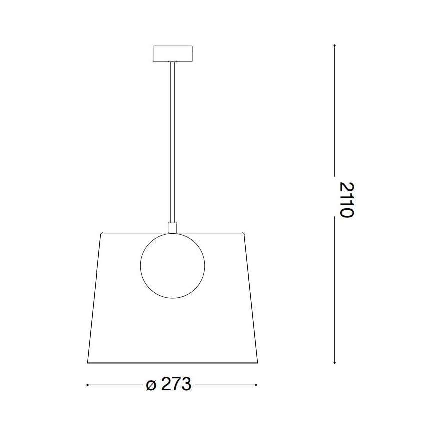 Ideal Lux - LED-kattokruunu johdossa FADE 1xG9/3W/230V halkaisija 27,3 cm kupari/savuinen