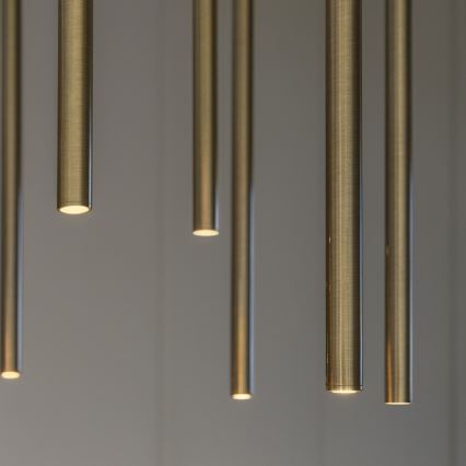 Ideal Lux - LED-kattokruunu johdossa FILO LED/25W/230V messinki