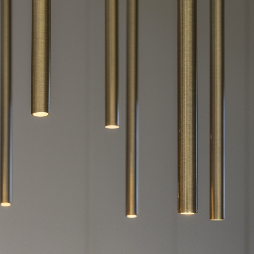 Ideal Lux - LED-kattokruunu johdossa FILO LED/25W/230V messinki