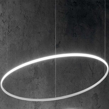 Ideal Lux - LED-kattokruunu johdossa HULAHOOP LED/28W/230V 3000K halkaisija 61 cm CRI 90 valkoinen