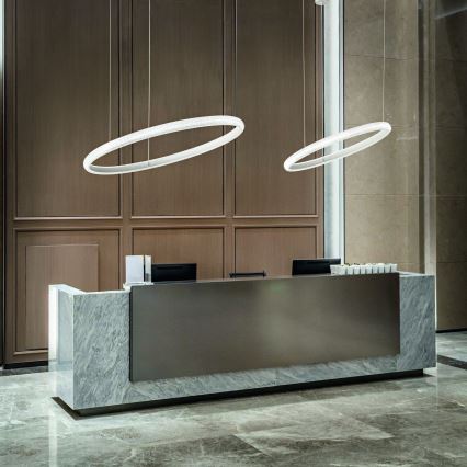 Ideal Lux - LED-kattokruunu johdossa MIRACLE LED/37W/230V halkaisija 60 cm CRI 90 mattakromi