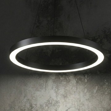 Ideal Lux - LED-kattokruunu johdossa ORACLE LED/28W/230V 3000K halkaisija 50 cm CRI 90 musta