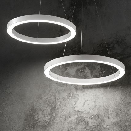 Ideal Lux - LED-kattokruunu johdossa ORACLE LED/28W/230V 3000K halkaisija 50 cm CRI 90 valkoinen