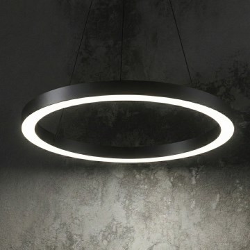 Ideal Lux - LED-kattokruunu johdossa ORACLE LED/33W/230V 3000K halkaisija 60 cm CRI 90 musta