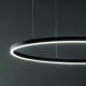 Ideal Lux - LED-kattokruunu johdossa ORACLE LED/89W/230V halkaisija 150 cm musta