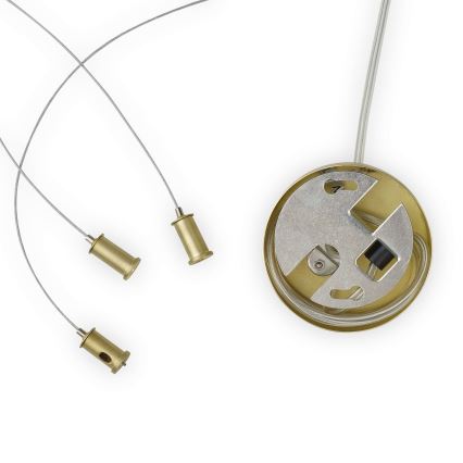 Ideal Lux - LED-kattokruunu johdossa PERLAGE 14xG9/3W/230V halkaisija 85 cm kulta/valkoinen