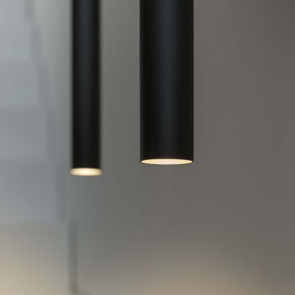 Ideal Lux - LED-kattokruunu johdossa ULTRATHIN LED/11,5W/230V CRI 90 musta