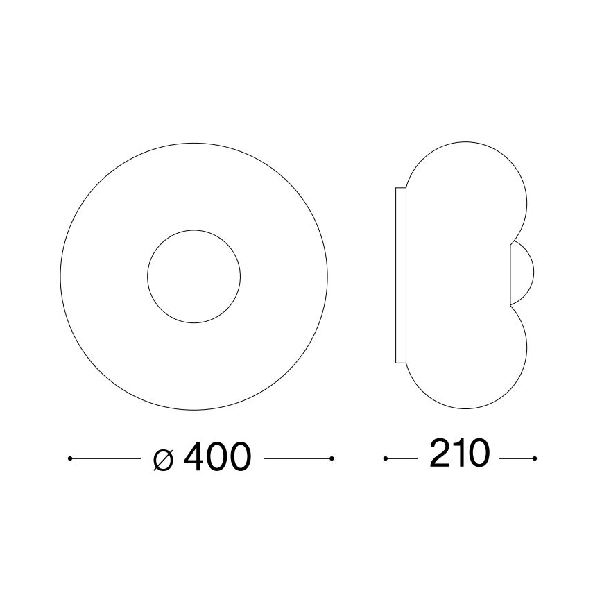 Ideal Lux - LED-kattovalaisin ARIZONA 3xGX53/9W/230V halkaisija 40 cm valkoinen