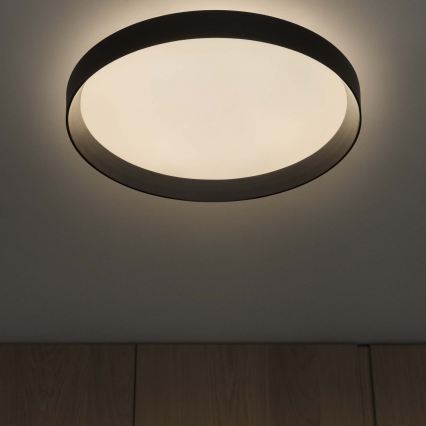 Ideal Lux - LED-kattovalaisin FLY LED/26W/230V 2700K halkaisija 45 cm CRI 90 IP40 musta