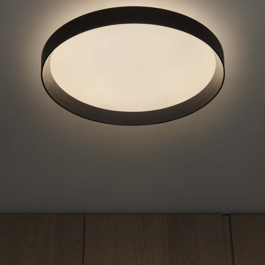 Ideal Lux - LED-kattovalaisin FLY LED/26W/230V 2700K halkaisija 45 cm CRI 90 IP40 musta