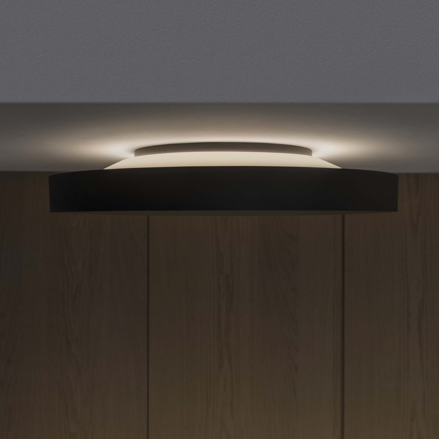Ideal Lux - LED-kattovalaisin FLY LED/26W/230V 2700K halkaisija 45 cm CRI 90 IP40 musta