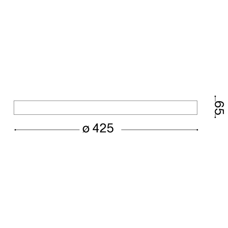 Ideal Lux - LED-kattovalaisin GEMINI LED/23W/230V halkaisija 42,5 cm CRI 90 kulta