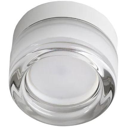 Ideal Lux - LED-kattovalaisin kylpyhuoneeseen LOLLY 1xGX53/9W/230V Ø 10,5 cm IP44 valkoinen/kirkas