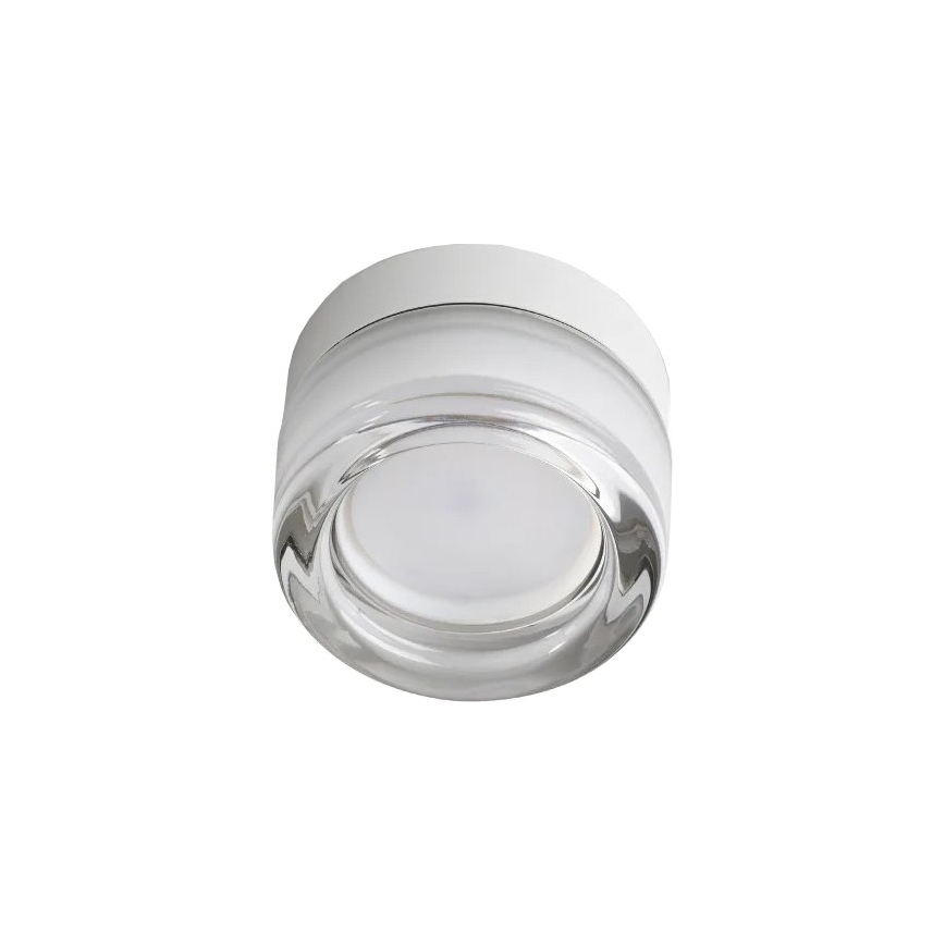 Ideal Lux - LED-kattovalaisin kylpyhuoneeseen LOLLY 1xGX53/9W/230V Ø 10,5 cm IP44 valkoinen/kirkas