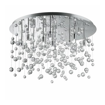 Ideal Lux - LED-kattovalaisin NEVE 12xG9/3W/230V halkaisija 63 cm kiiltävä kromi