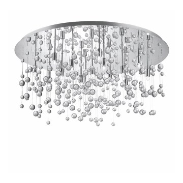 Ideal Lux - LED-kattovalaisin NEVE 15xG9/3W/230V Ø 80 cm kiiltävä kromi