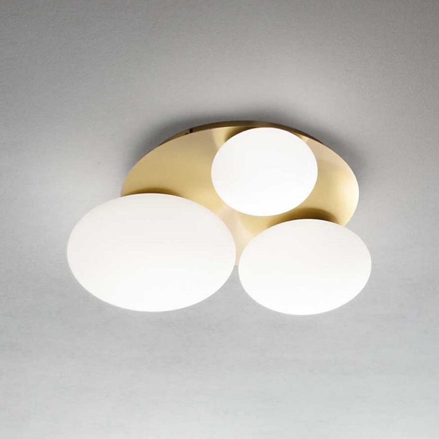 Ideal Lux - LED-kattovalaisin NINFEA 3xGX53/9W/230V kulta