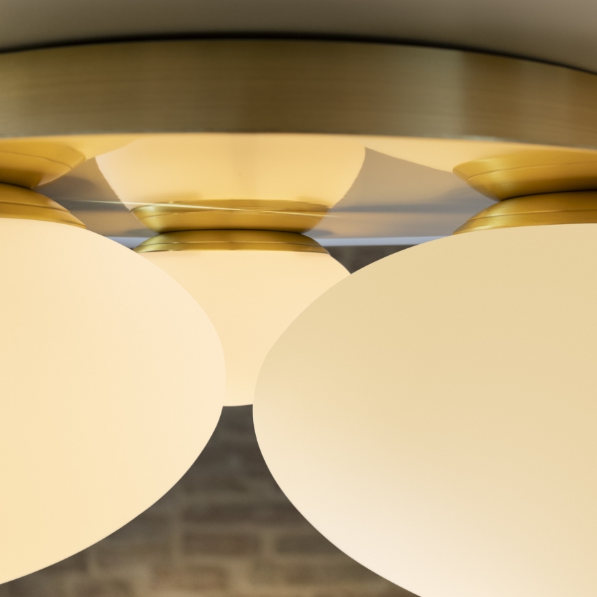Ideal Lux - LED-kattovalaisin NINFEA 3xGX53/9W/230V kulta
