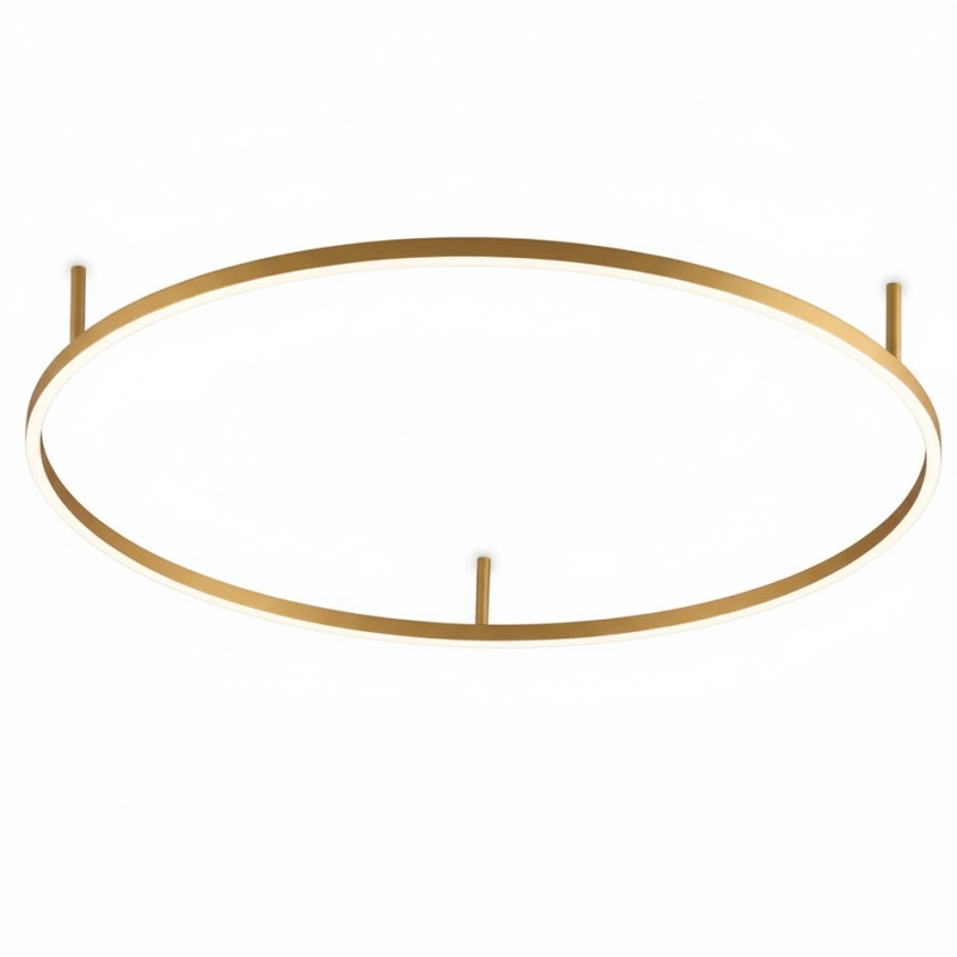 Ideal Lux - LED-kattovalaisin ORACLE SLIM LED/53W/230V 4000K CRI 90 Ø 90 cm kultainen