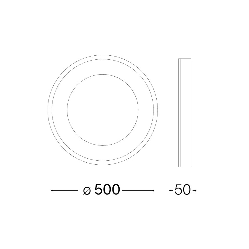 Ideal Lux - LED-kattovalaisin PLANET LED/25W/230V CRI 90 halkaisija 50 cm messinki