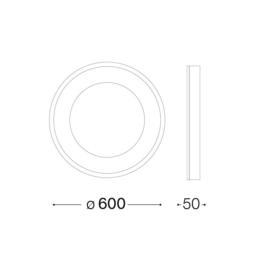 Ideal Lux - LED-kattovalaisin PLANET LED/29W/230V CRI 90 halkaisija 60 cm messinki
