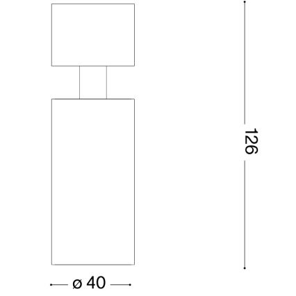 Ideal Lux - LED-kohdevalaisin DYNAMITE 1xGU10/7W/230V CRI 90 musta