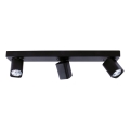 Ideal Lux - LED-kohdevalaisin RUDY 3xGU10/7W/230V CRI 90 musta