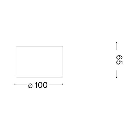 Ideal Lux - LED-kohdevalaisin SPIKE 1xGX53/9W/230V Ø 10 cm kiiltävä kromi