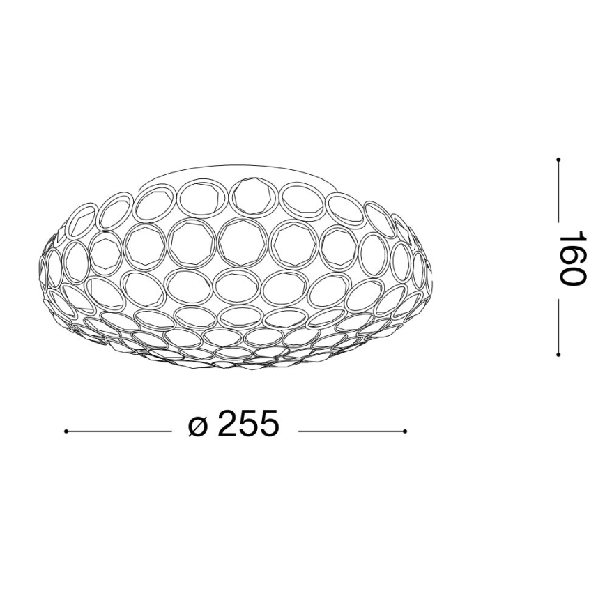 Ideal Lux - LED-kristallikattovalaisin KING 3xG9/3W/230V halkaisija 25,5 cm kiiltävä kromi