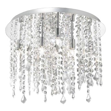 Ideal Lux - LED-kristallikattovalaisin ROYAL 8xG9/3W/230V halkaisija 40 cm kiiltävä kromi