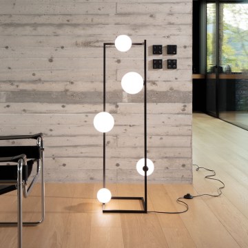 Ideal Lux - LED-lattiavalaisin ANGOLO 5xG9/3W/230V musta