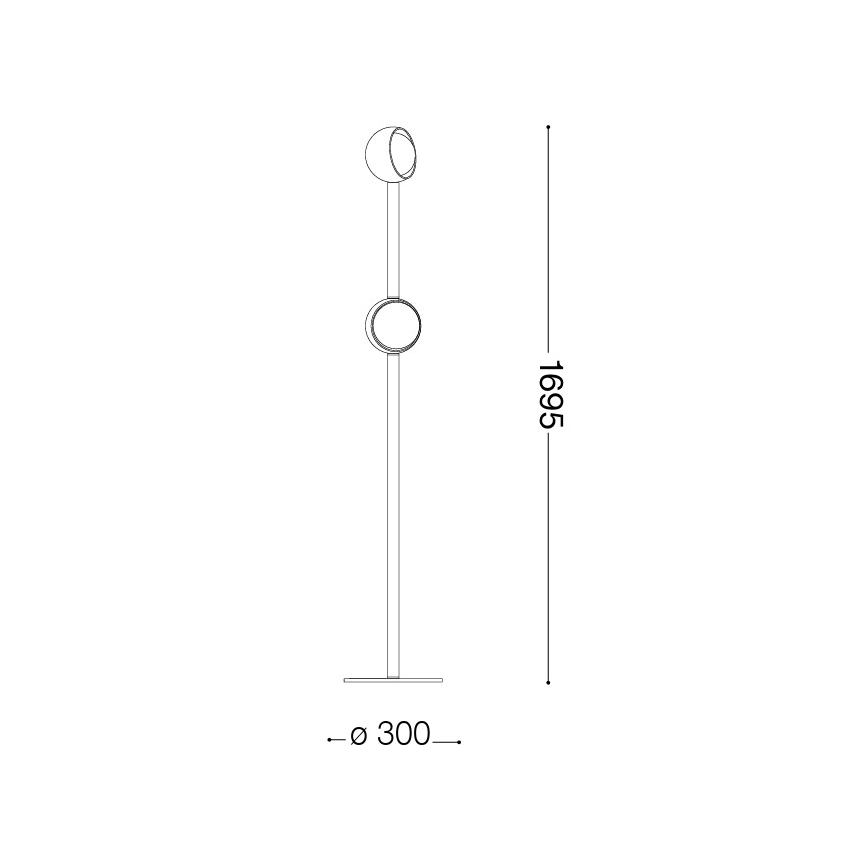 Ideal Lux - LED-lattiavalaisin BLOOM 2xLED/5,5W/230V CRI 90 kultainen/savunbeige
