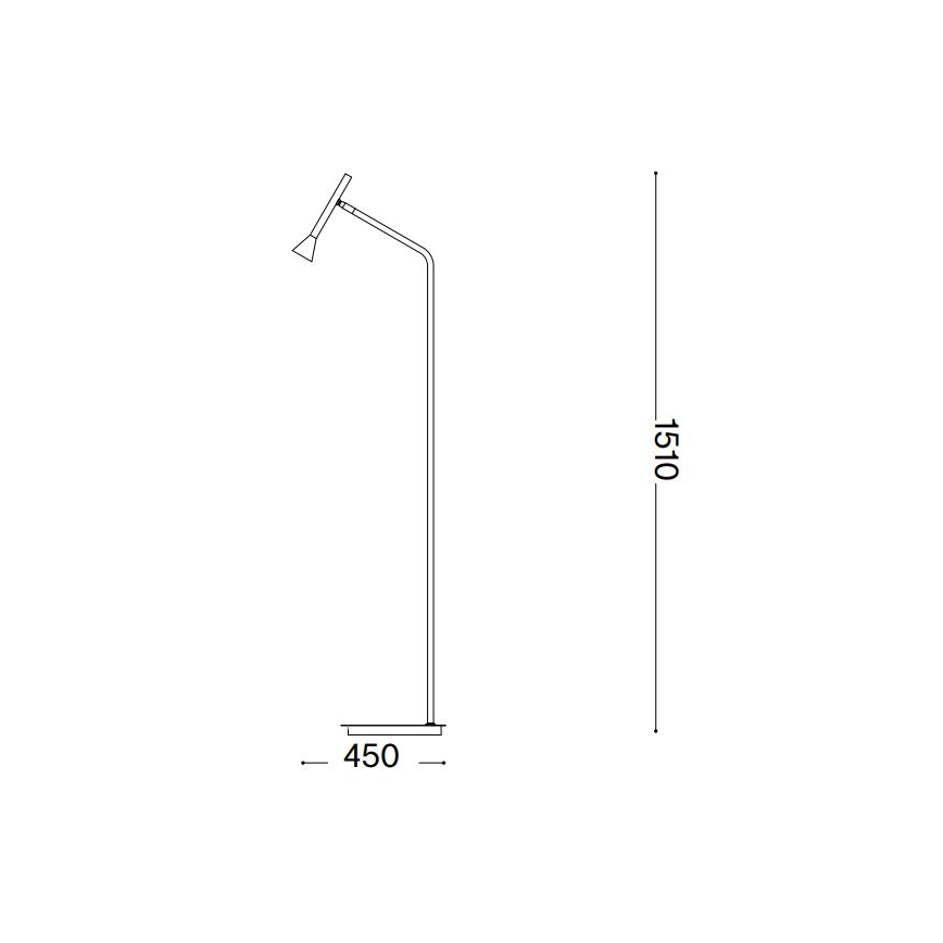 Ideal Lux - LED-lattiavalaisin DIESIS LED/4,5W/230V CRI 95 kulta