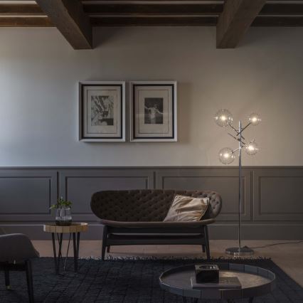 Ideal Lux - LED-lattiavalaisin EQUINOXE 4xG4/2W/230V kiiltävä kromi/läpinäkyvä