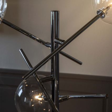 Ideal Lux - LED-lattiavalaisin EQUINOXE 4xG4/2W/230V kiiltävä kromi/läpinäkyvä