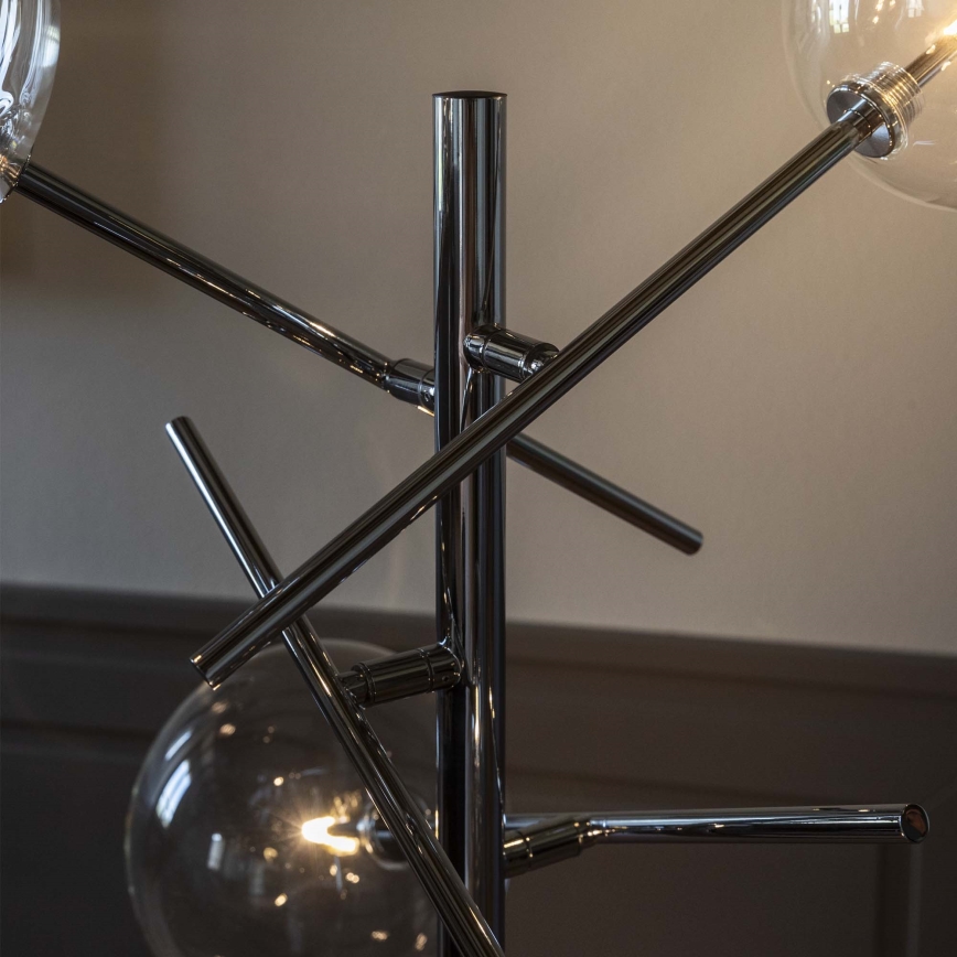 Ideal Lux - LED-lattiavalaisin EQUINOXE 4xG4/2W/230V kiiltävä kromi/läpinäkyvä