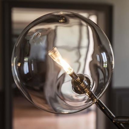 Ideal Lux - LED-lattiavalaisin EQUINOXE 4xG4/2W/230V kiiltävä kromi/läpinäkyvä