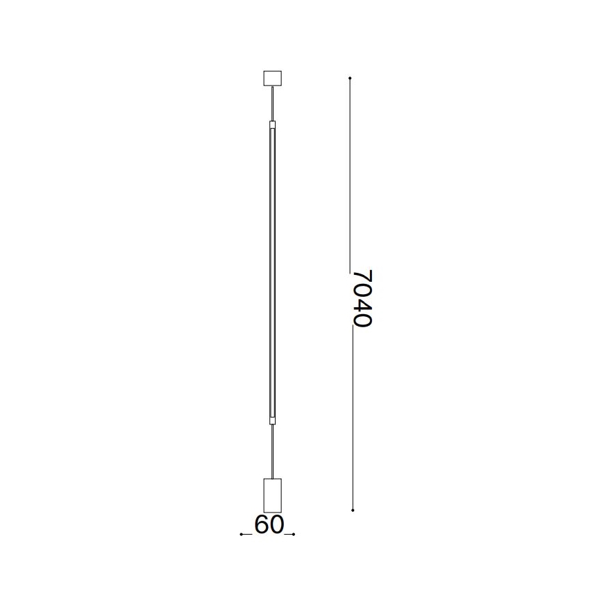 Ideal Lux - LED-lattiavalaisin FILO LED/14W/230V 3000K CRI 90 musta