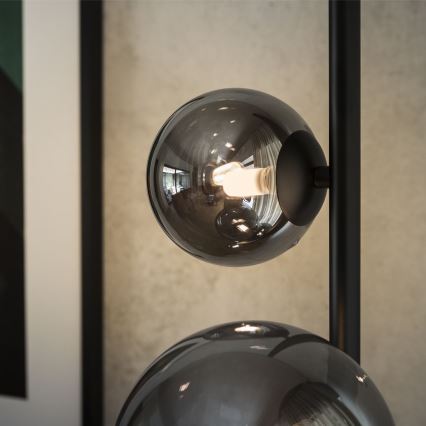 Ideal Lux - LED-lattiavalaisin PERLAGE 4xG9/3W/230V musta/savunmusta
