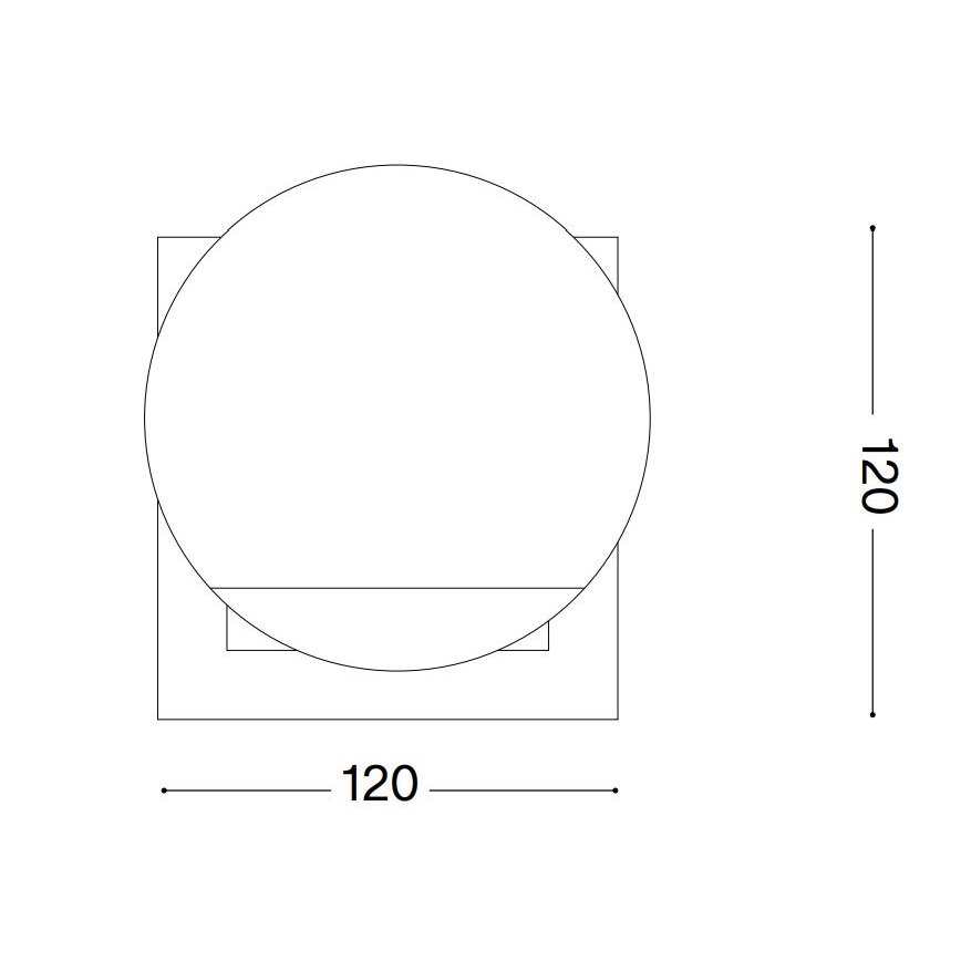 Ideal Lux - LED-pöytävalaisin ANGOLO 1xG9/3W/230V musta