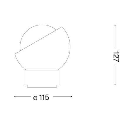 Ideal Lux - LED-pöytävalaisin BLOOM 1xG9/3W/230V kullanvärinen/savunbeige