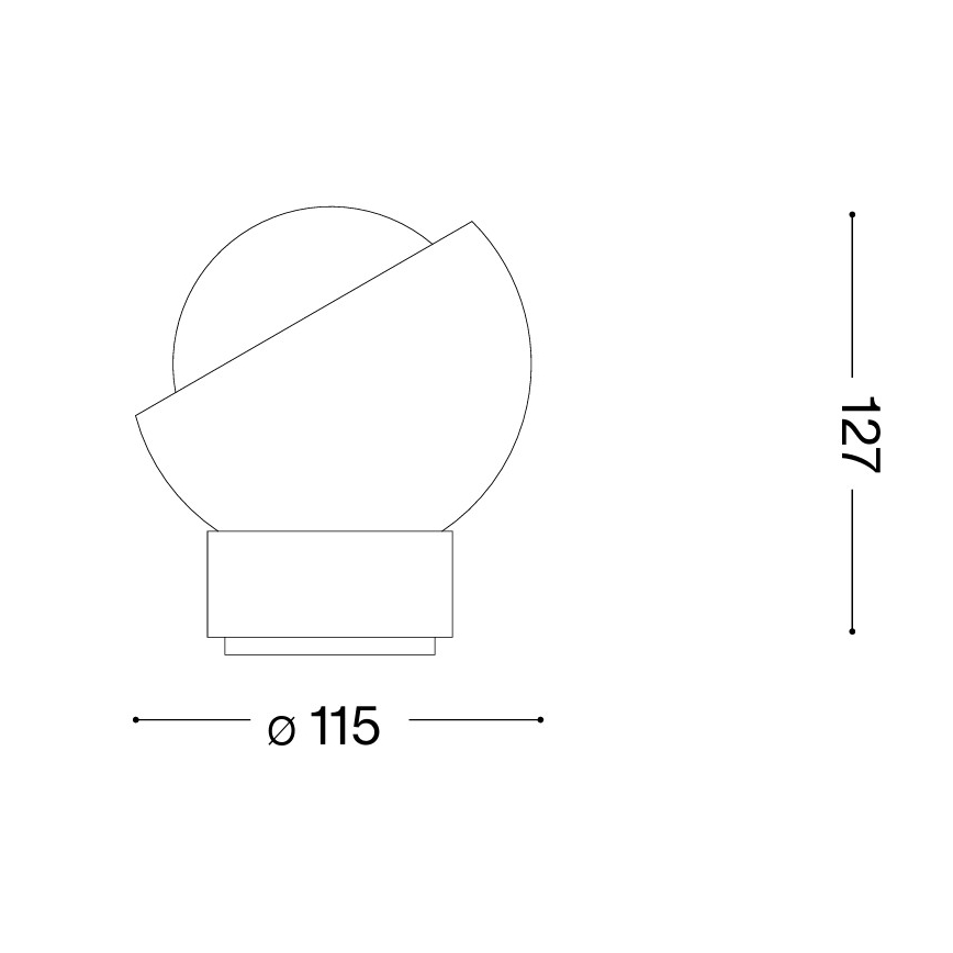 Ideal Lux - LED-pöytävalaisin BLOOM 1xG9/3W/230V kullanvärinen/savunbeige