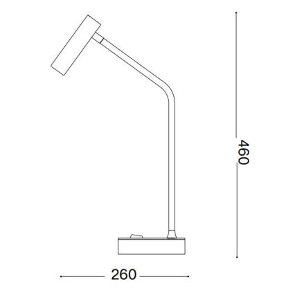 Ideal Lux - LED-pöytävalaisin EASY LED/3,5W/230V CRI 90 musta