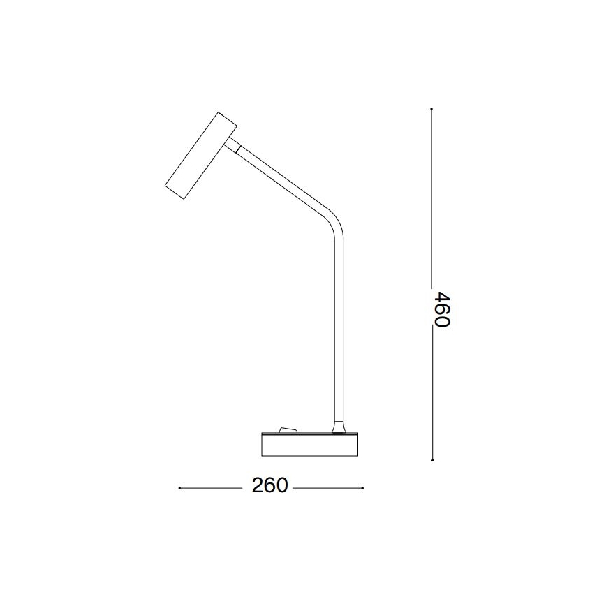Ideal Lux - LED-pöytävalaisin EASY LED/3,5W/230V CRI 90 musta