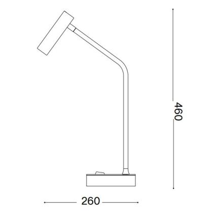 Ideal Lux - LED-pöytävalaisin EASY LED/3,5W/230V CRI 90 musta
