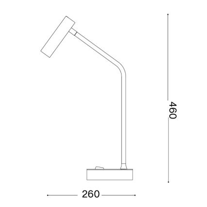 Ideal Lux - LED-pöytävalaisin EASY LED/3,5W/230V CRI 90 valkoinen