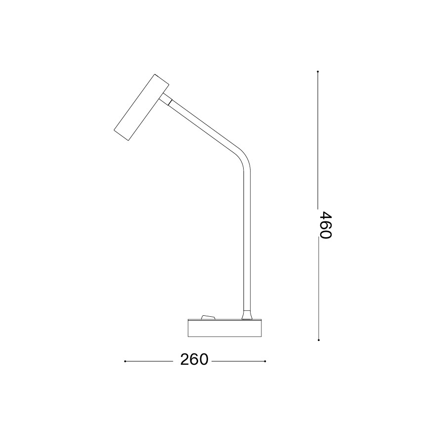 Ideal Lux - LED-pöytävalaisin EASY LED/3,5W/230V CRI 90 valkoinen