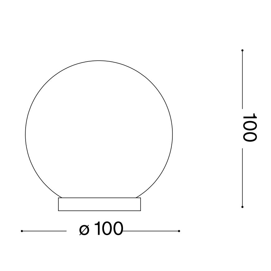 Ideal Lux - LED-pöytävalaisin MAPA 1xG9/3W/230V halkaisija 10 cm valkoinen